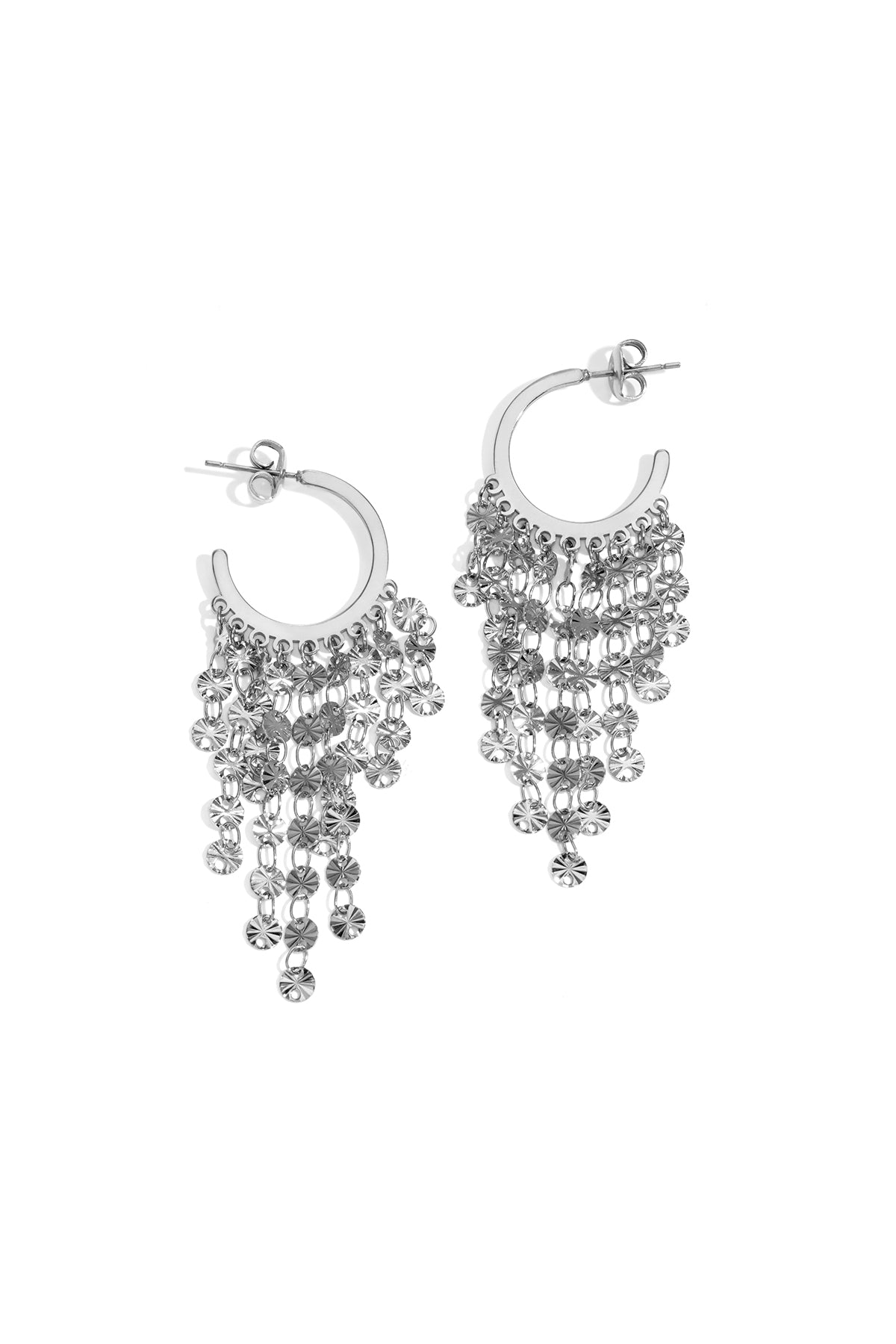 damen ohrringe quaste | edelstahl 304s | silberfarbe