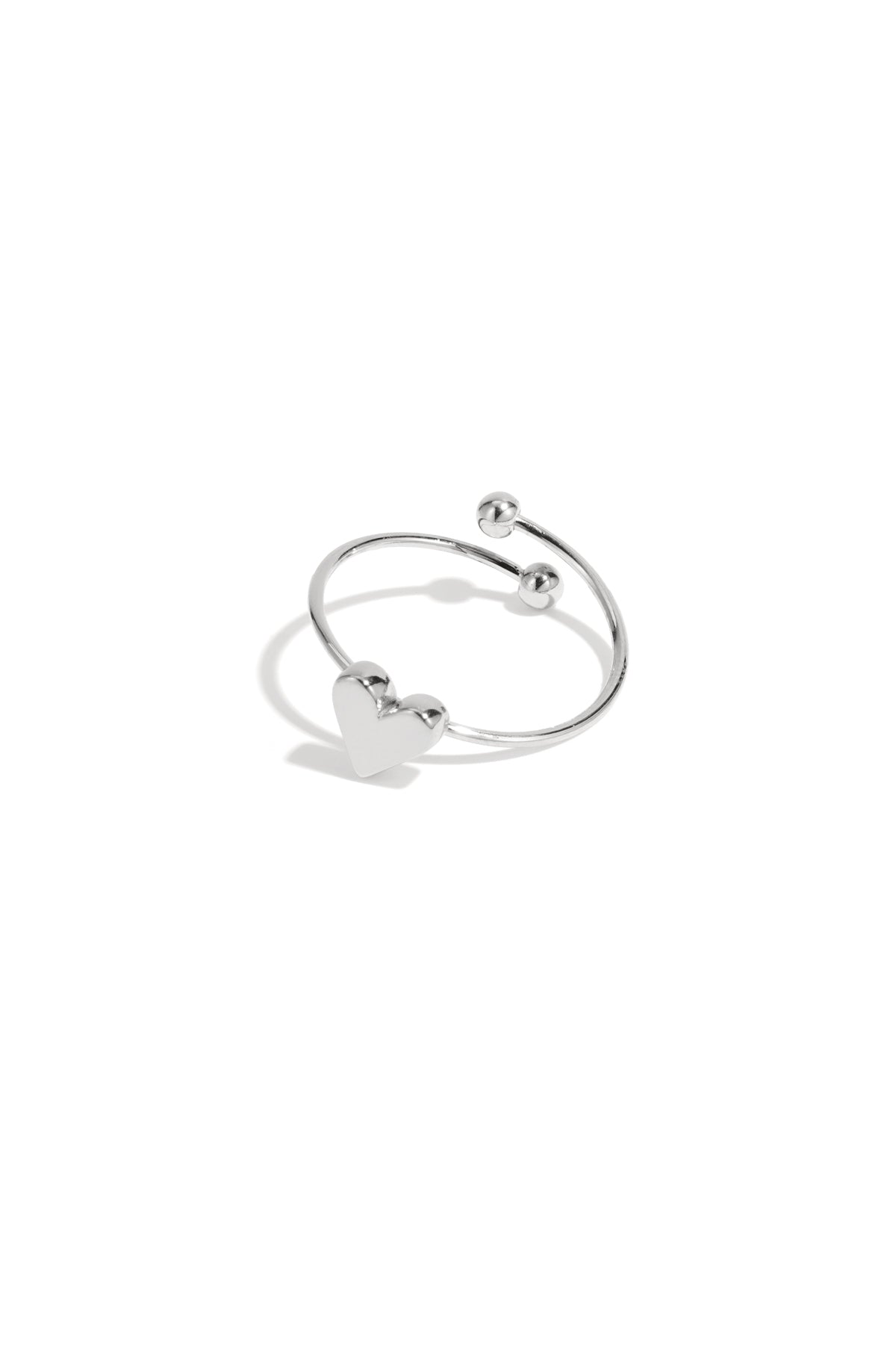 damen ring kleines herz | edelstahl | goldfarbe & silberfarbe