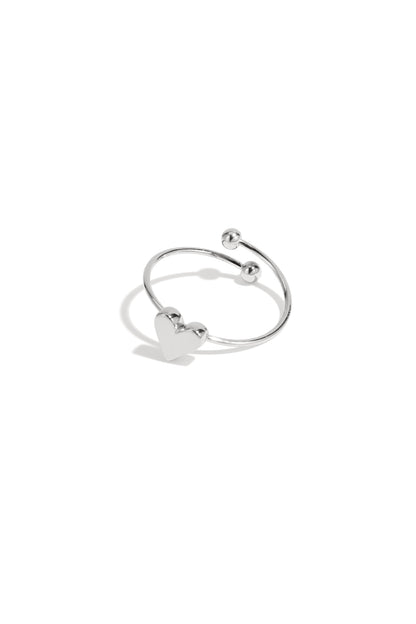 Damen Ring Kleines Herz | Edelstahl | Goldfarbe & Silberfarbe