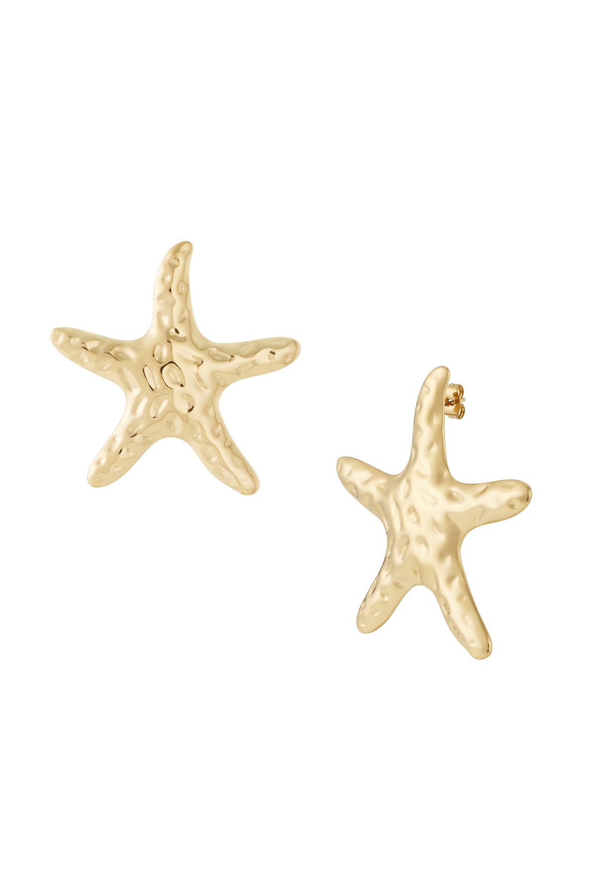 damen ohrringe seestern 14k | edelstahl vergoldet | goldfarbe