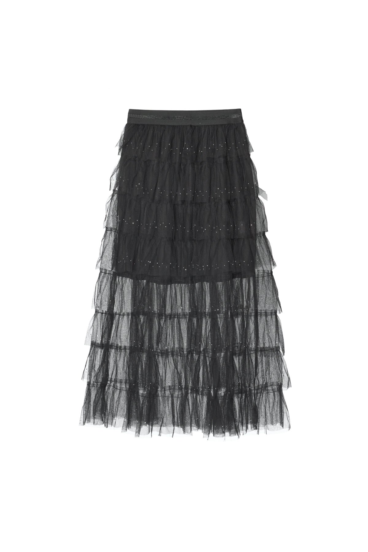 damen tüllrock elegant | polyester | schwarz