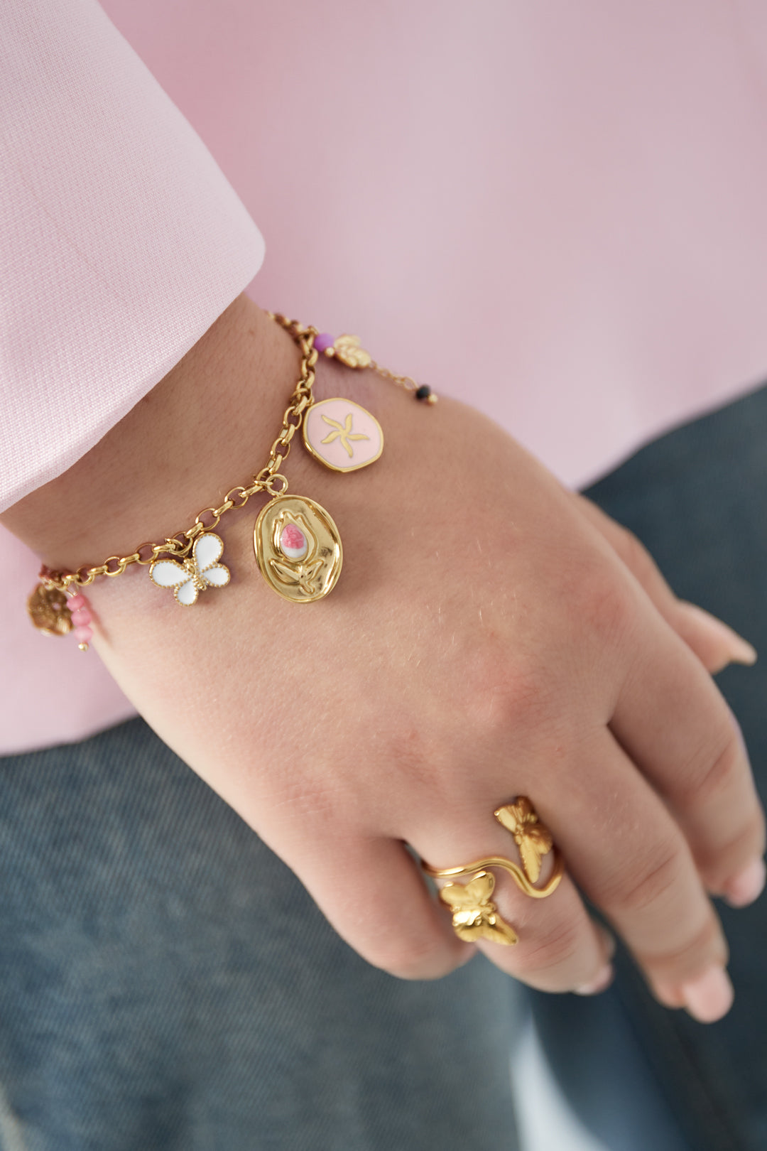 frühlingsblüten-armband