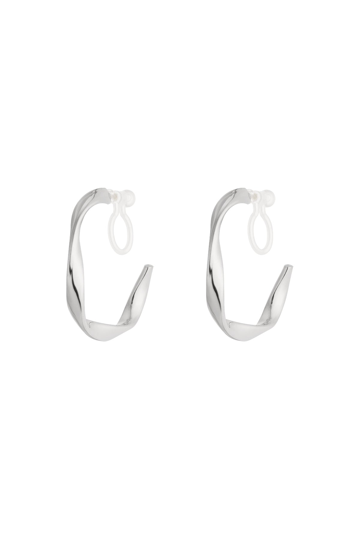 damen ohrclips curve | edelstahl | gold & silber