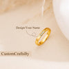 Customized Smooth Name Engraving Ring
