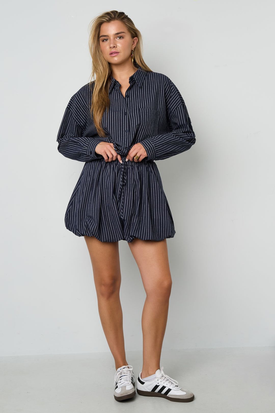 Damen Shorts Streifen | Baumwolle | Mehrfarbig