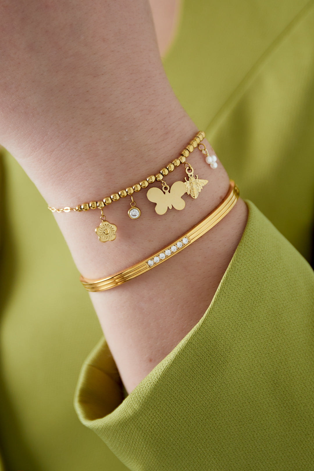 Butterfly Bliss Armband - Goldfarben