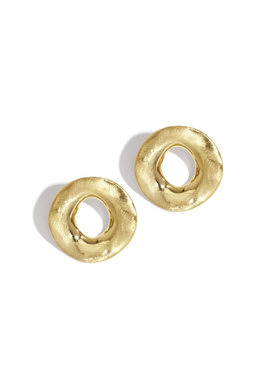 Damen Ohrstecker Kreis Schlicht | Edelstahl 304S | Gold & Silber