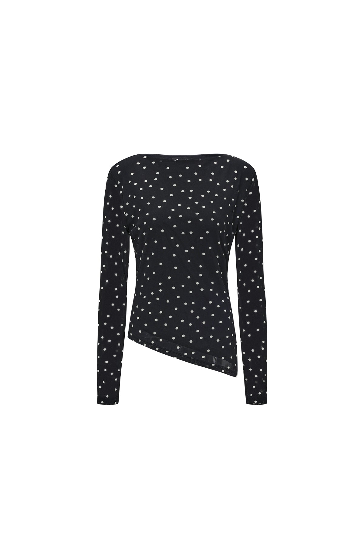 damen top gepunktet luxus | polyester | mehrfarbig