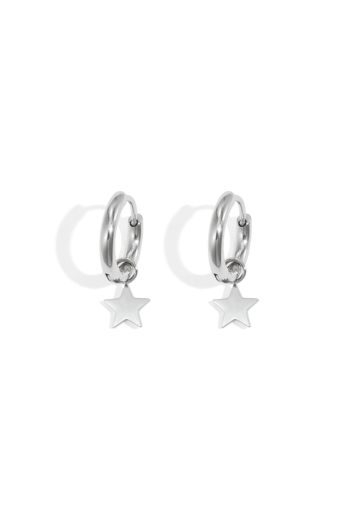 damen ohrringe stern elegant | edelstahl | gold & silber