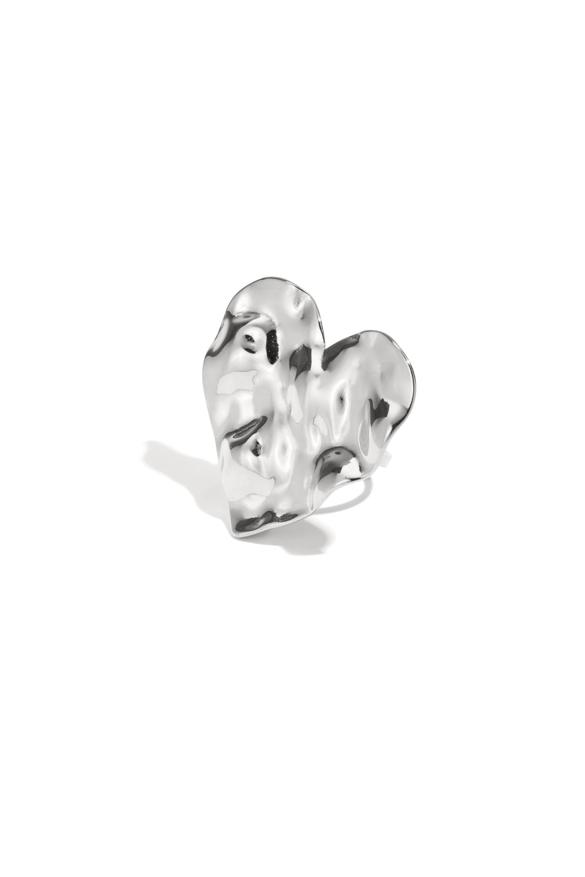 Damen Ring Herz Statement | Edelstahl | Gold-/Silberfarbe