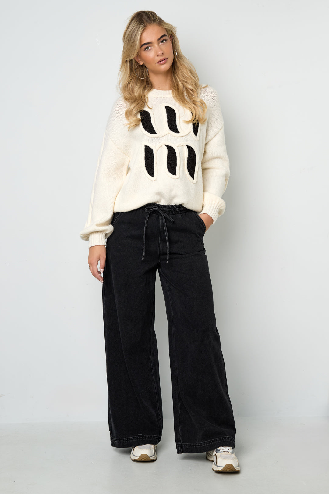 Damen Jeans Wide Leg | Baumwolle | Mehrfarbig