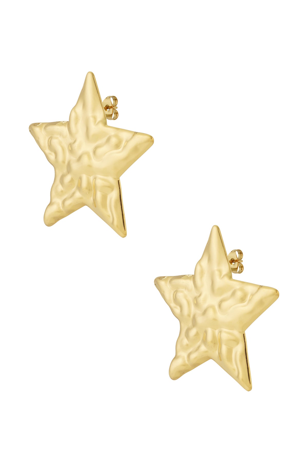 Damen Ohrringe Stern Alltagsstil | Edelstahl | Gold & Silber