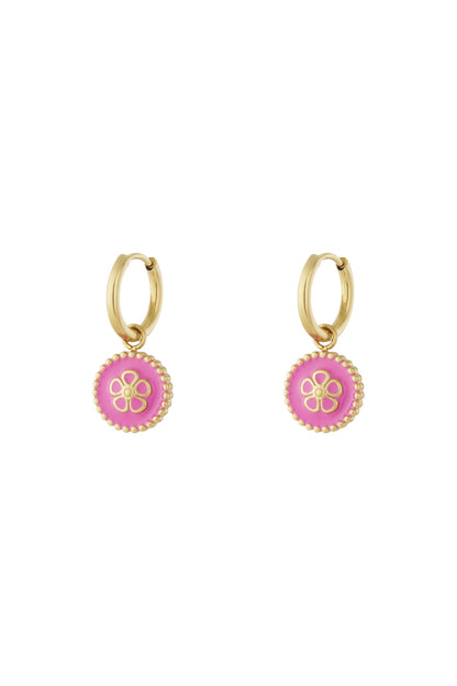 Edelstahl Tropfen Ohrringe Blume Casual Täglich Einfache Serie frauen schmuck