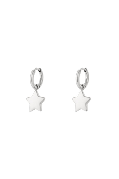 Damen Sternohrringe | Edelstahl vergoldet | Gold & Silber