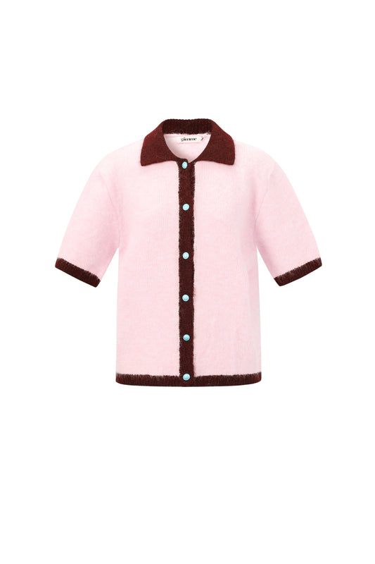 Damen Strickjacke Farbkontrast | Polyester | Mehrfarbig
