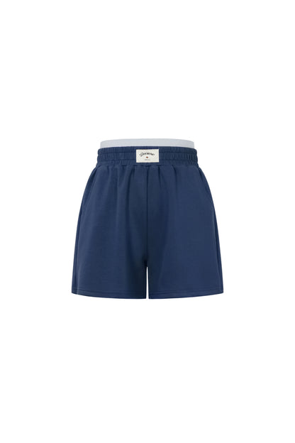 Damen Shorts Gestrickt Elegant | Polyester | Dunkelbraun