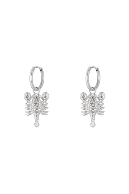 Damen Ohrringe Scorpio Strass | Edelstahl | Gold & Silber