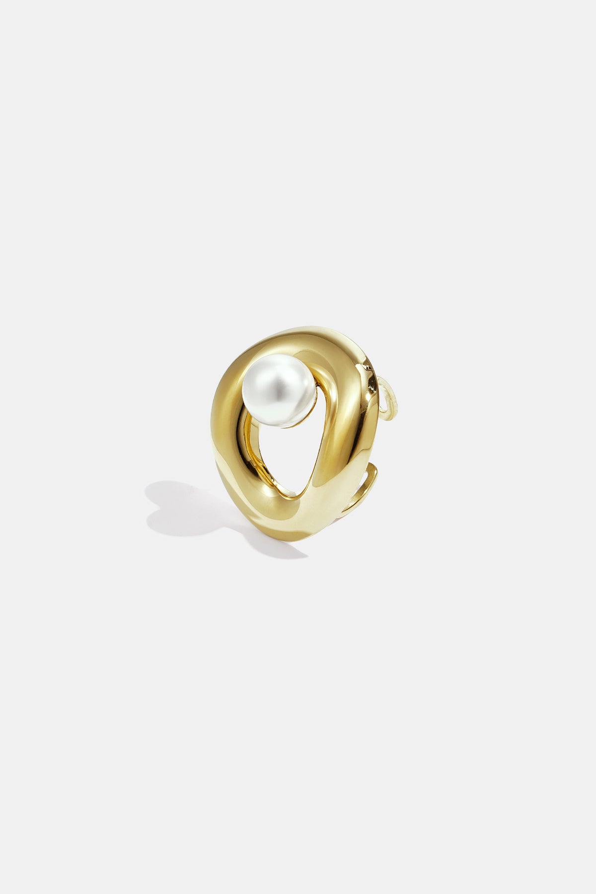 Damen Ring Rund Statement | Edelstahl | Goldfarbe & Silberfarbe