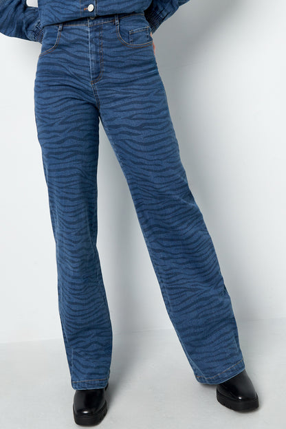 Damen Jeans Indigo | Baumwolle | Blau