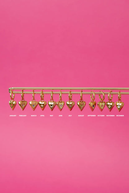 Damen Ohrringe Geburtsstein Strass 14K | Edelstahl vergoldet | Monatssteine