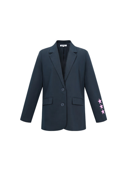 Damen Anzug Set Gewebt | Polyester | Grau & Dunkelblau