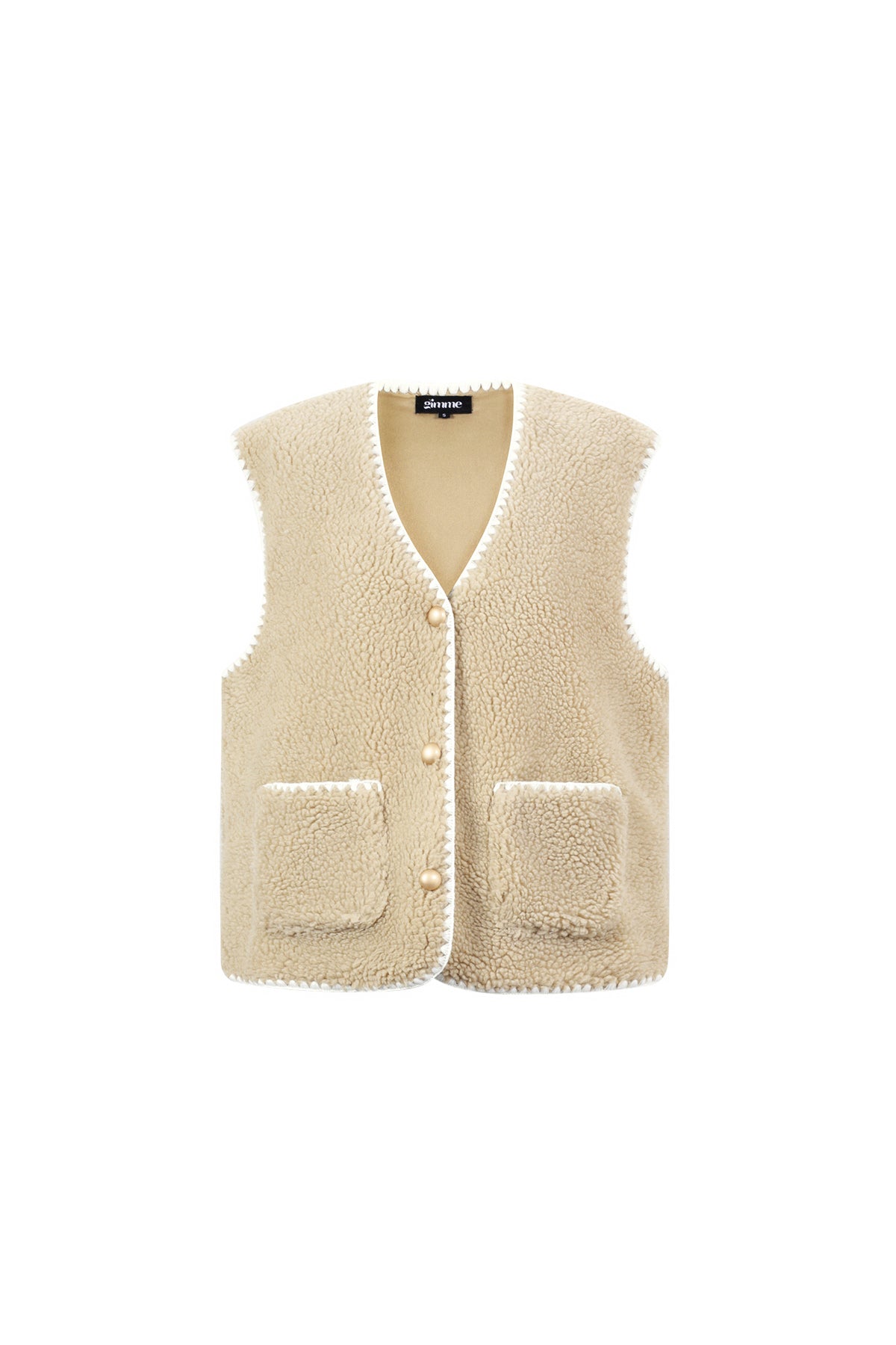 Damen Weste Farbkontrast | Polyester | Mehrfarbig