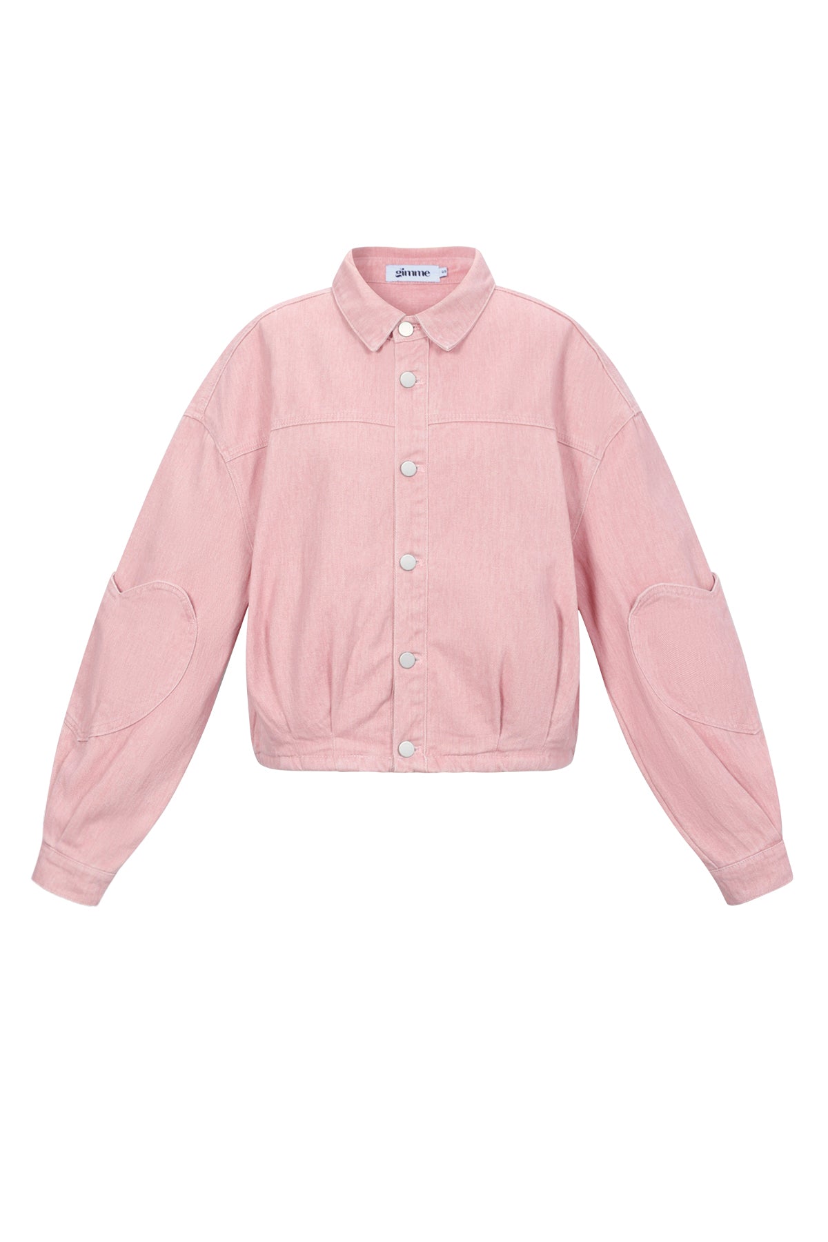 Damen Jeansjacke Set Herzmuster | Baumwolle | Rosa