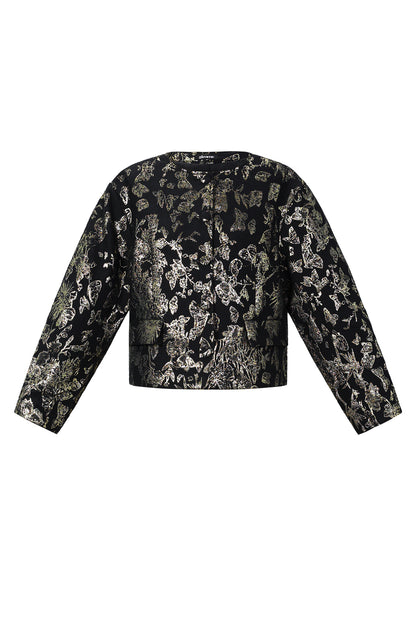 Damen Jacke Blumendruck | Polyester | Mehrfarbig
