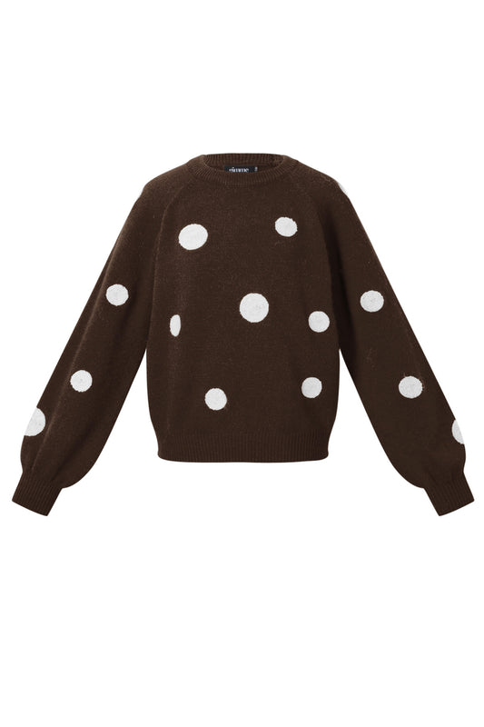 Damen Pullover Gepunktet Luxus | Polyester | Mehrfarbig