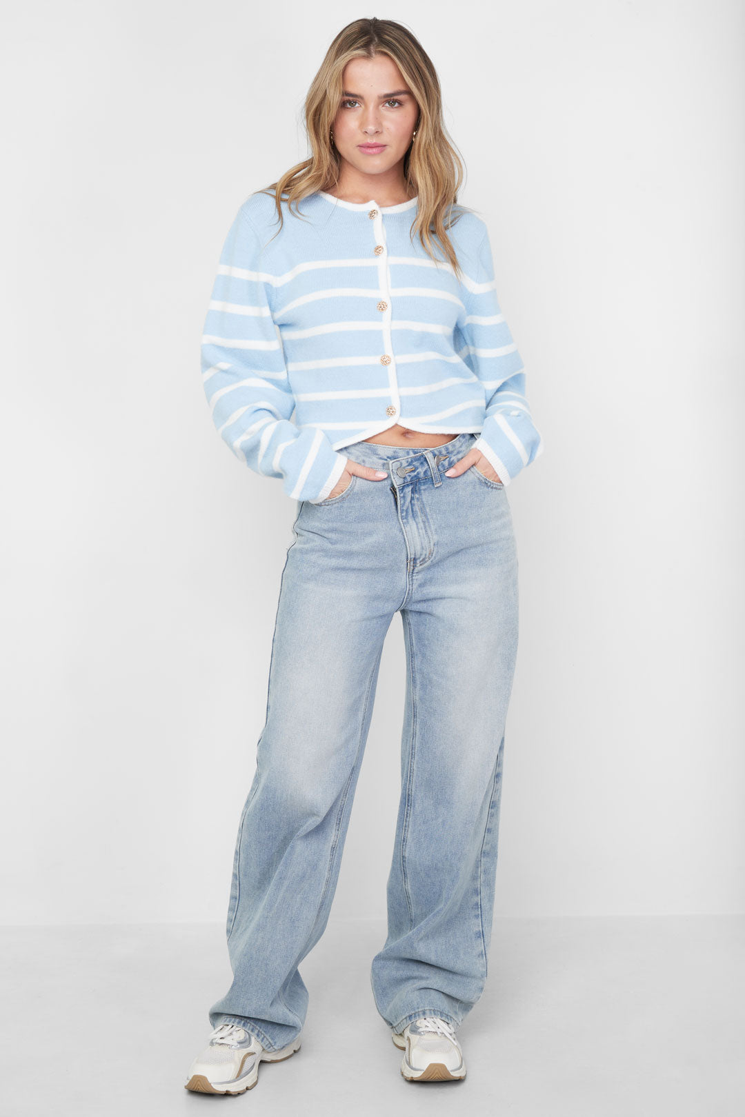 Damen Pullover Streifen Sommer | Acryl | Mehrfarbig