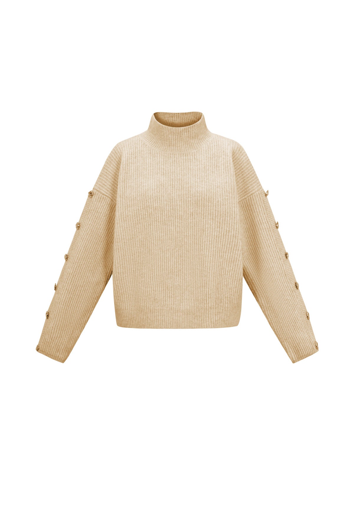 Damen Rollkragenpullover Glamourös | Polyester | Mehrfarbig