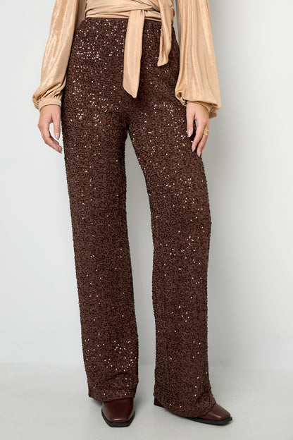 Damen Hose Pailletten | Polyester | Mehrfarbig