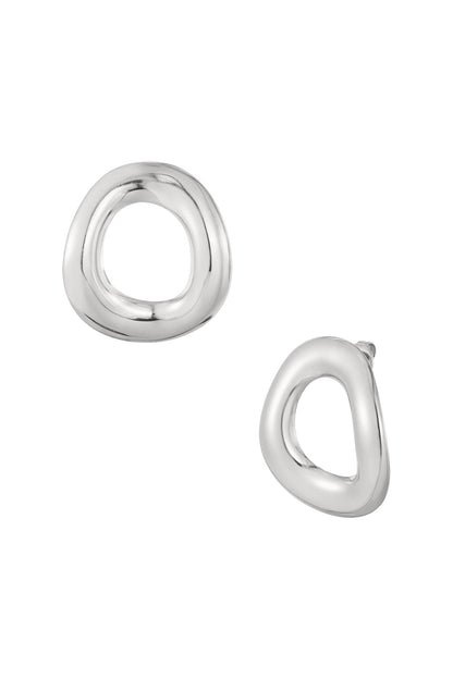 Damen Creolen Organisch | Edelstahl | Gold & Silber