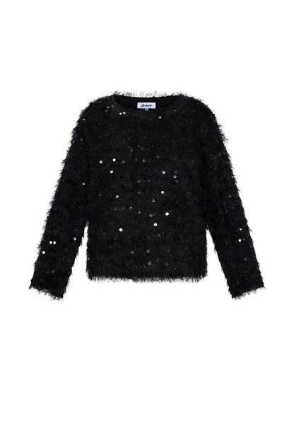 Damen Langarmshirt Pailletten | Polyester | Mehrfarbig
