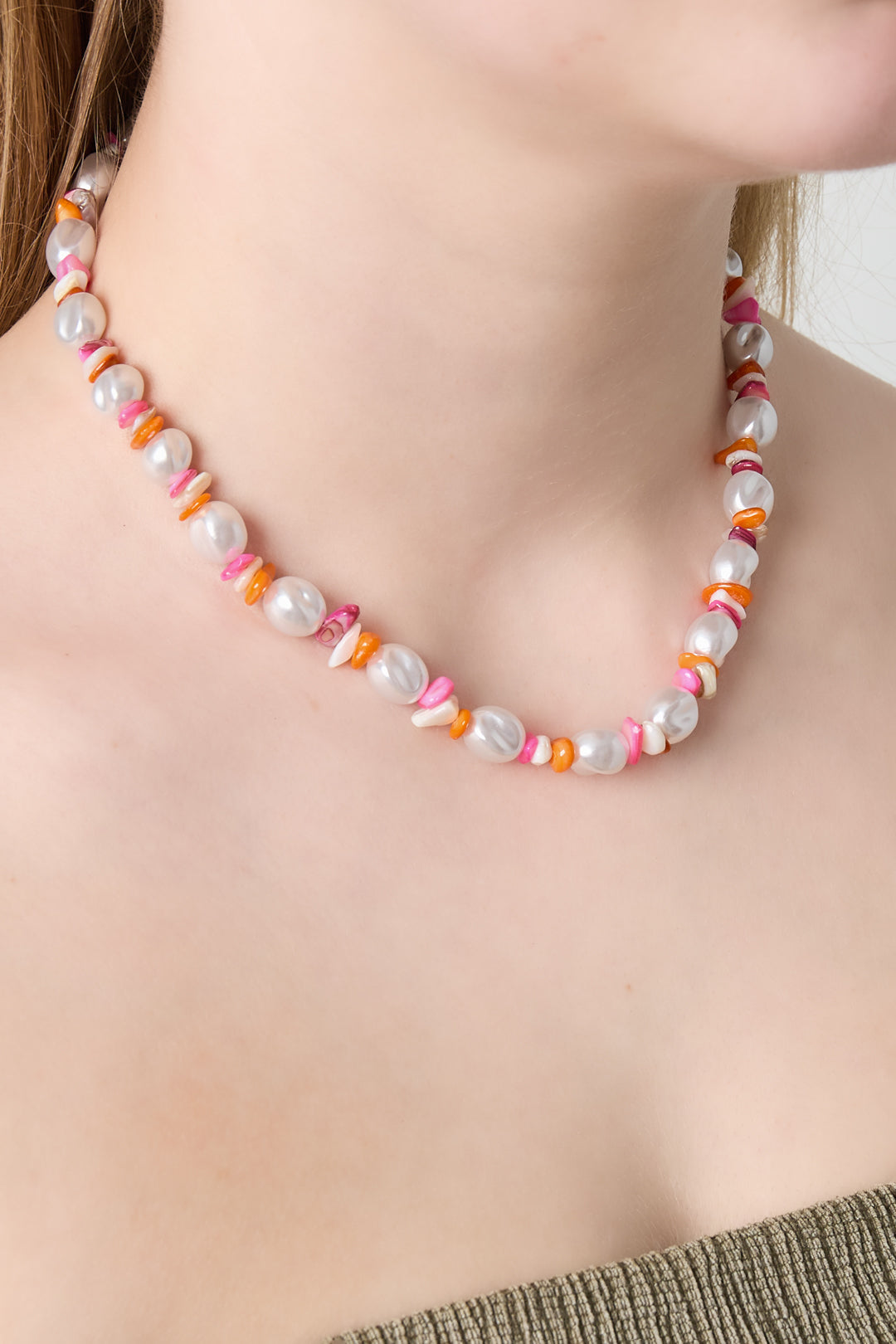 Damen Halskette Candy Crush Steinperlen | Legierung | Mehrfarbig