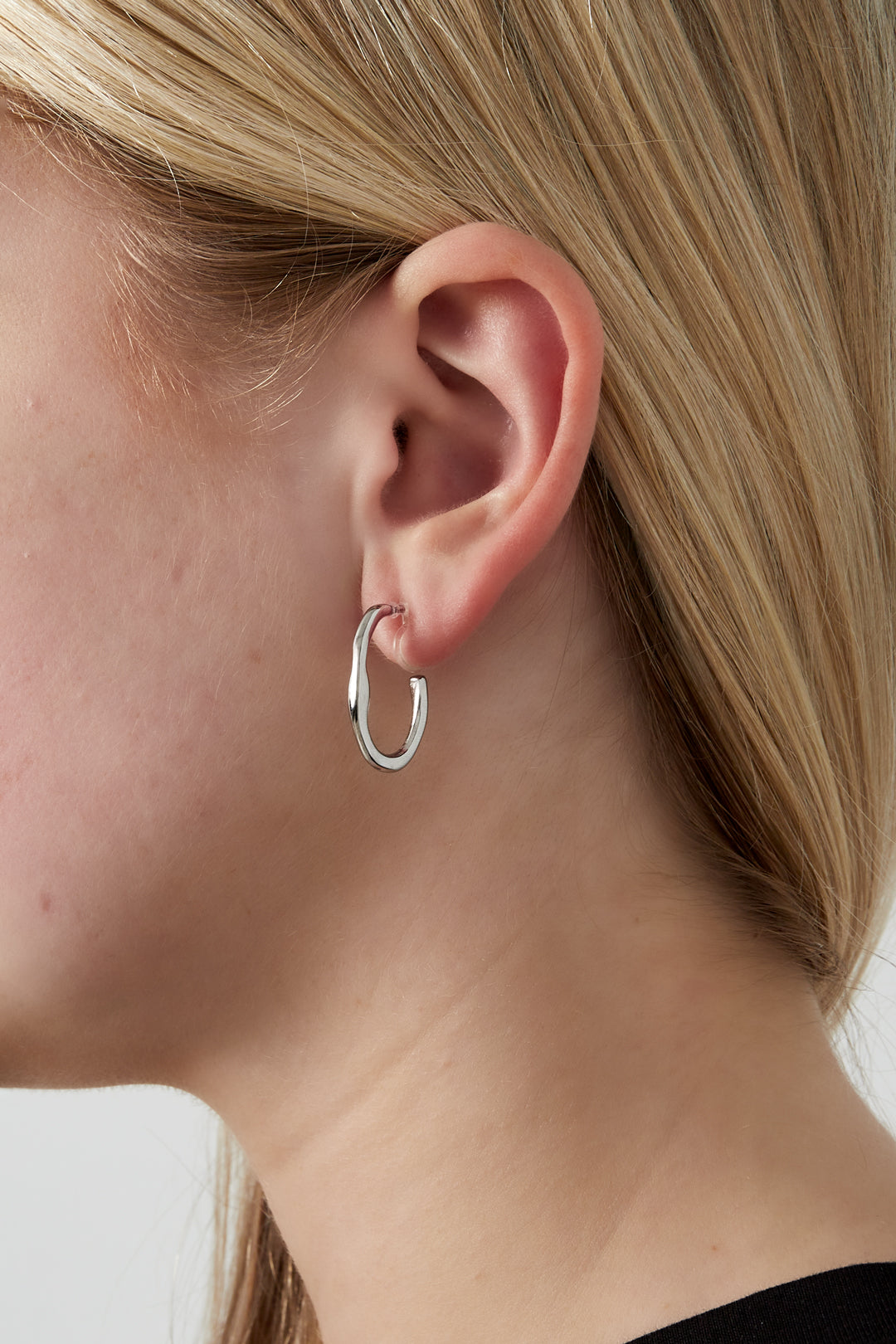 damen ohrclips schlicht 14k ii | edelstahl vergoldet | gold & silber