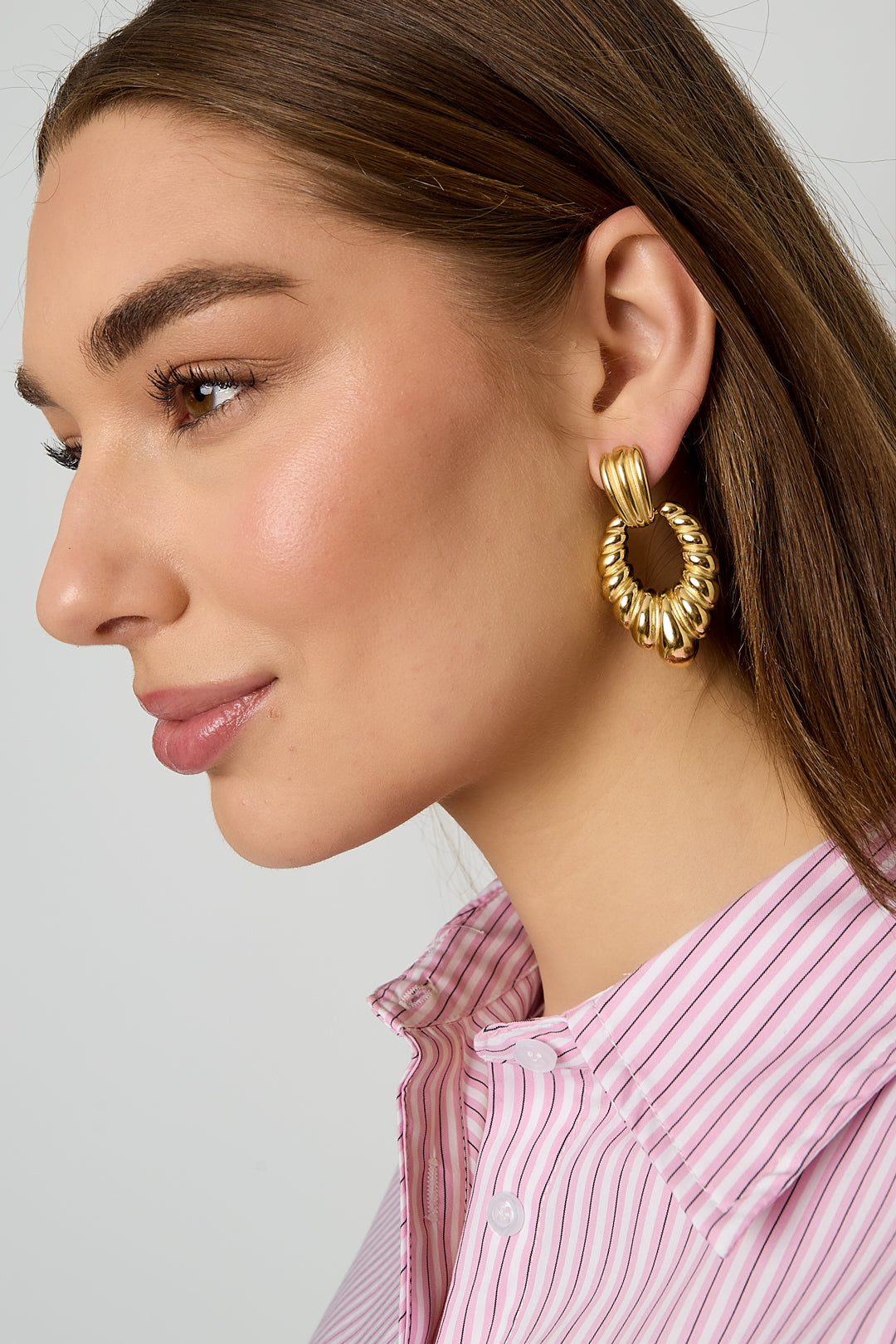 damen ohrringe muschel statement | edelstahl | goldfarbe & silberfarbe