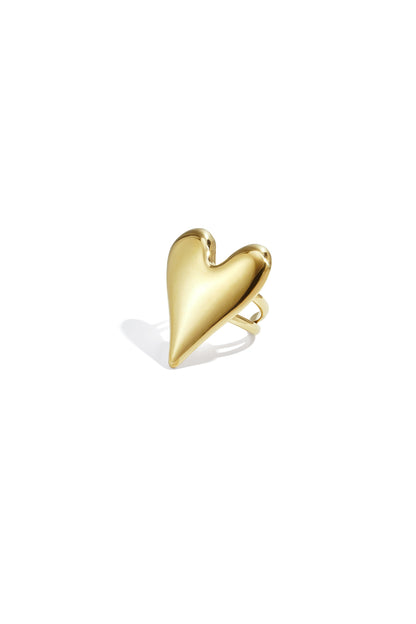 Statement-Ring mit großem Herz