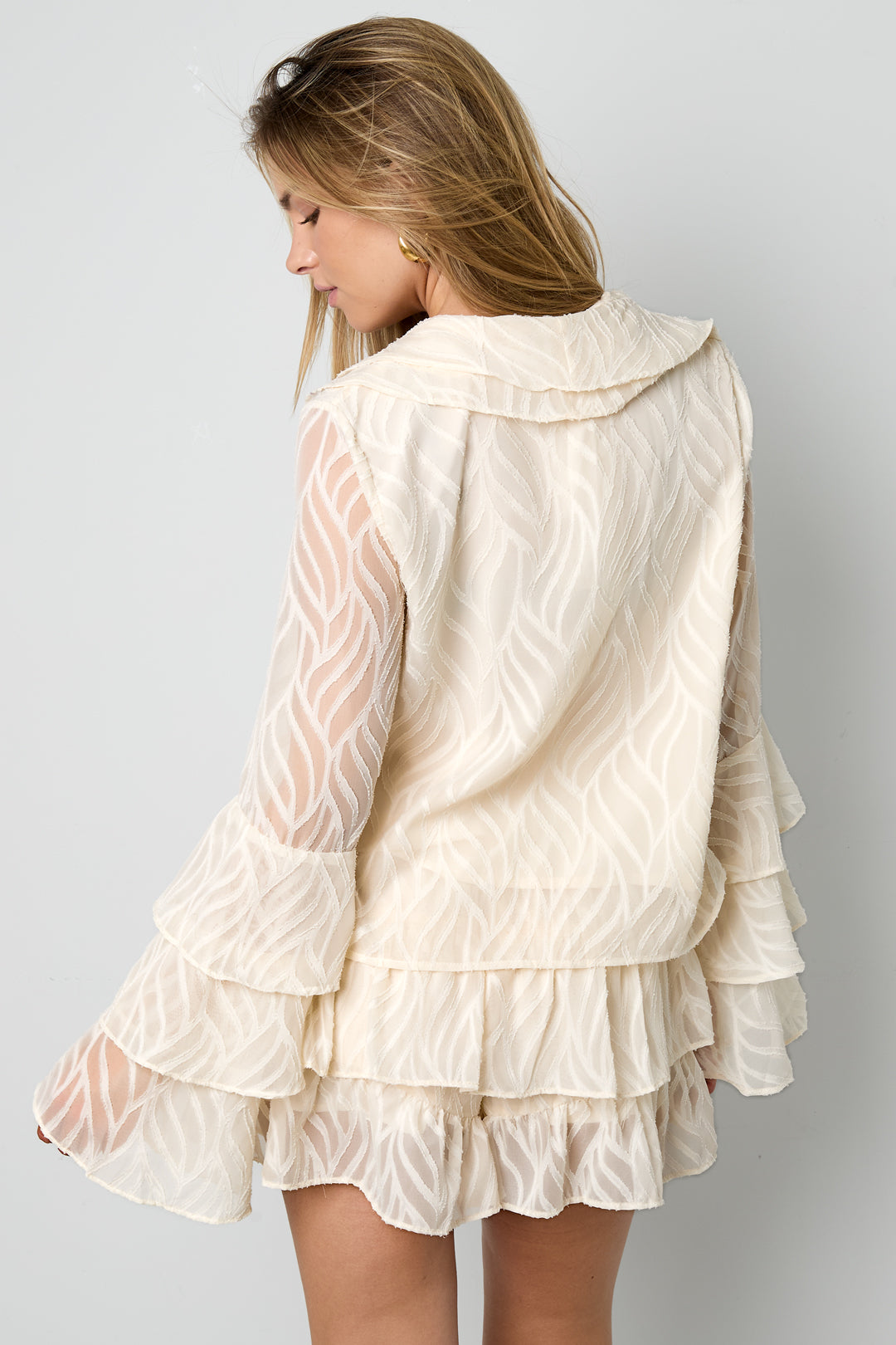 damen langarmshirt botanisch | polyester | mehrfarbig