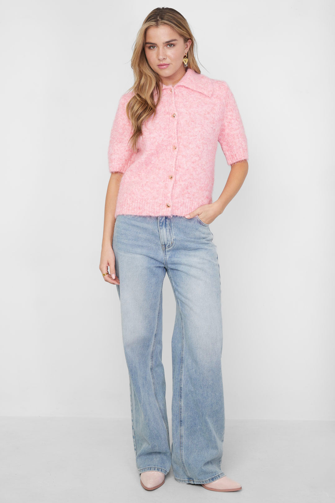 Damen Stricktop Amore Frühling | Polyester | Mehrfarbig