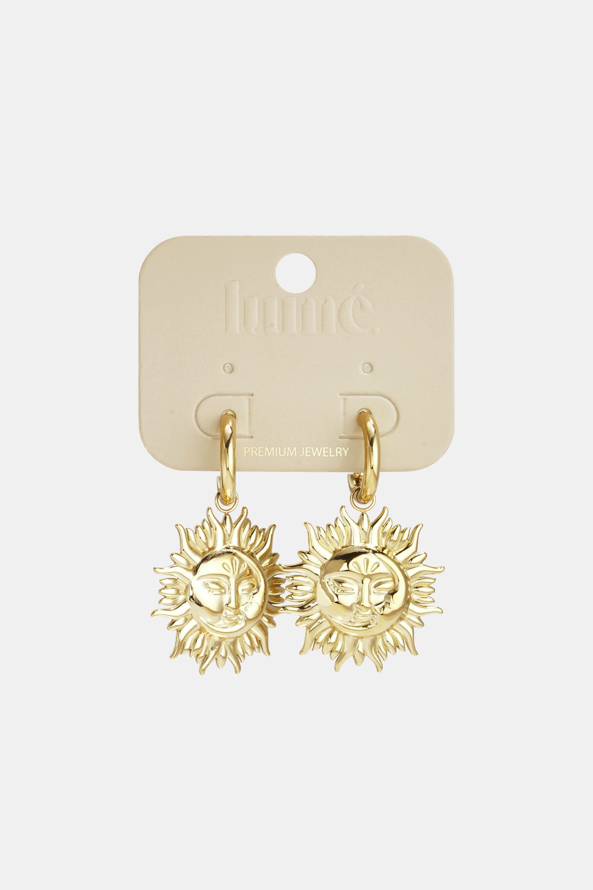 damen ohrhänger sonne casual | edelstahl | goldfarbe & silberfarbe