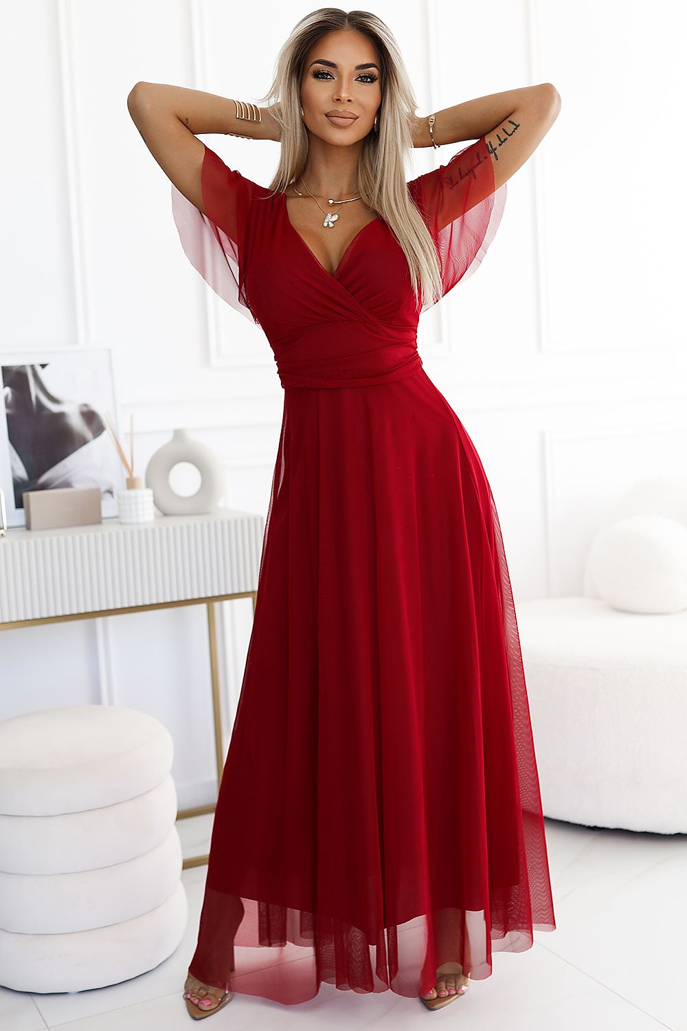 langes kleid model 202448 numoco 