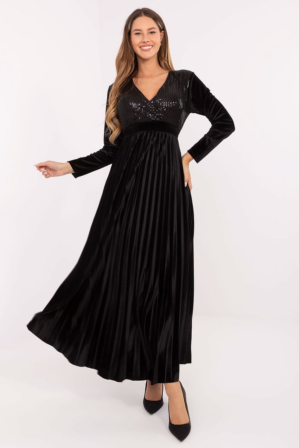  langes kleid model 220049 italy moda 