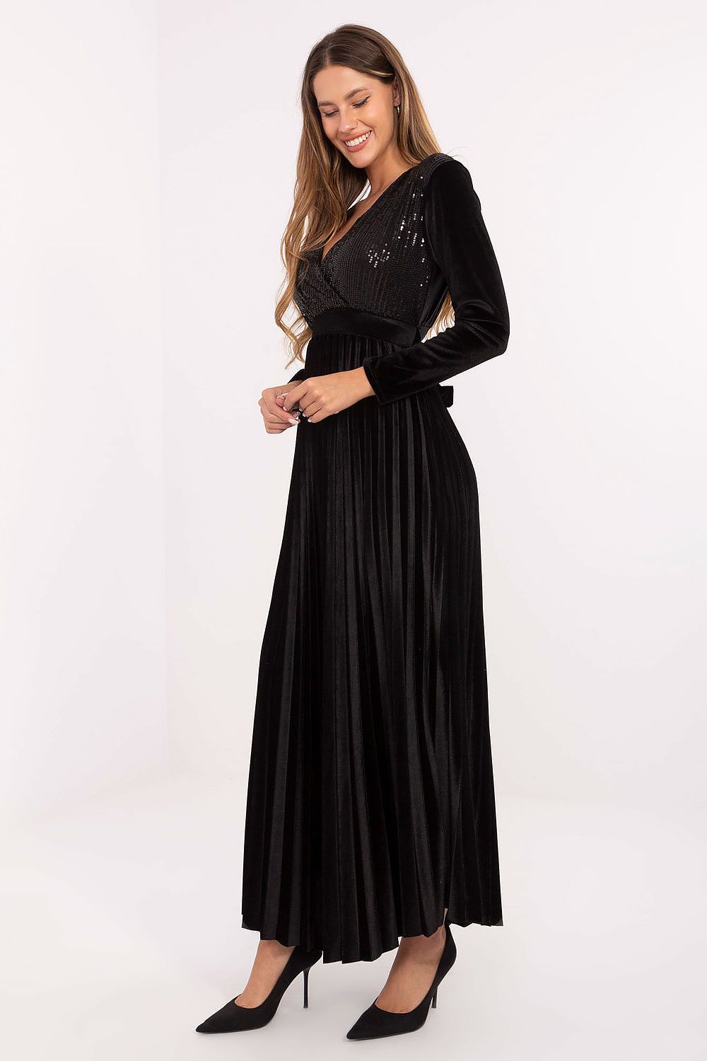  langes kleid model 220049 italy moda 