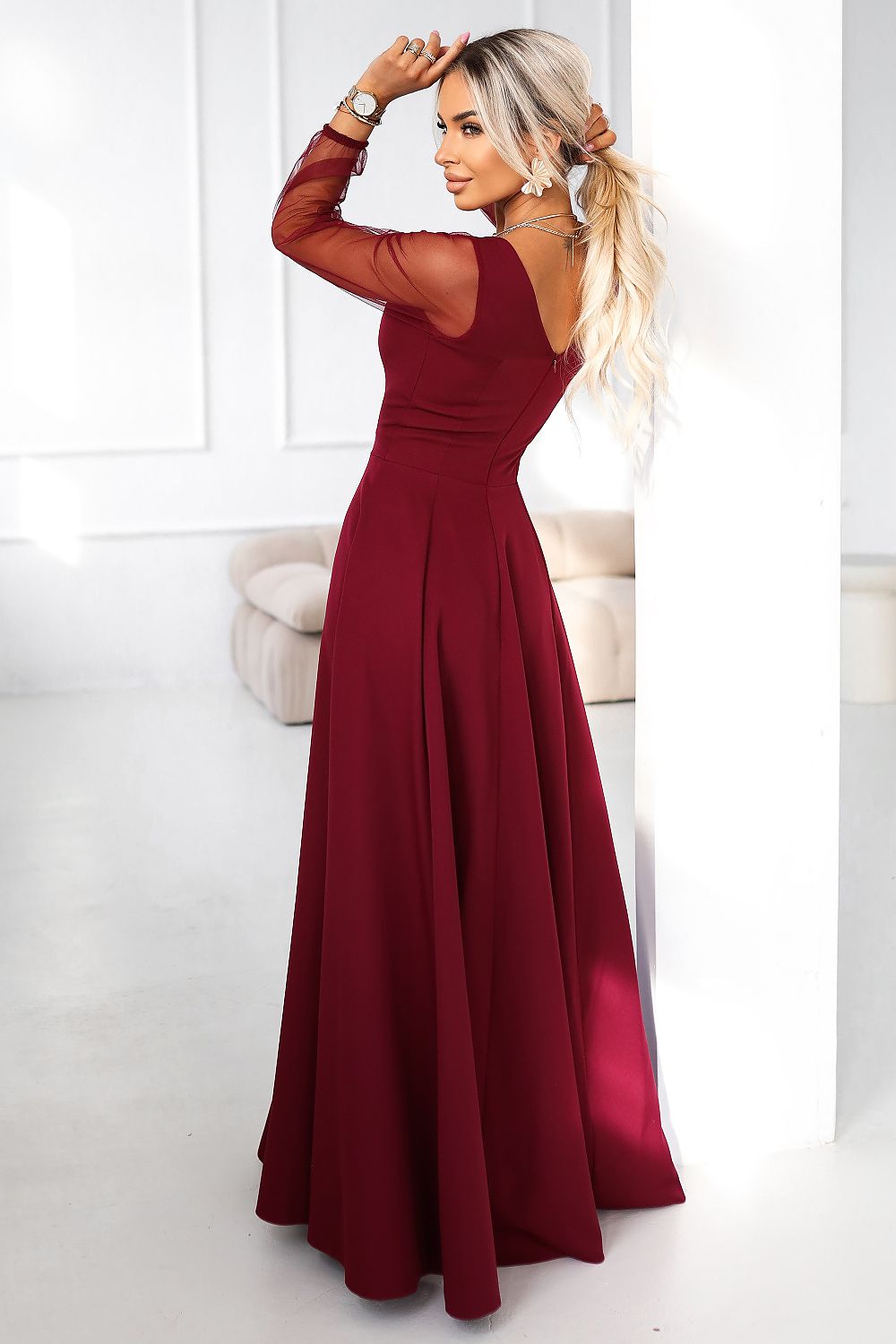  langes kleid model 222146 numoco 