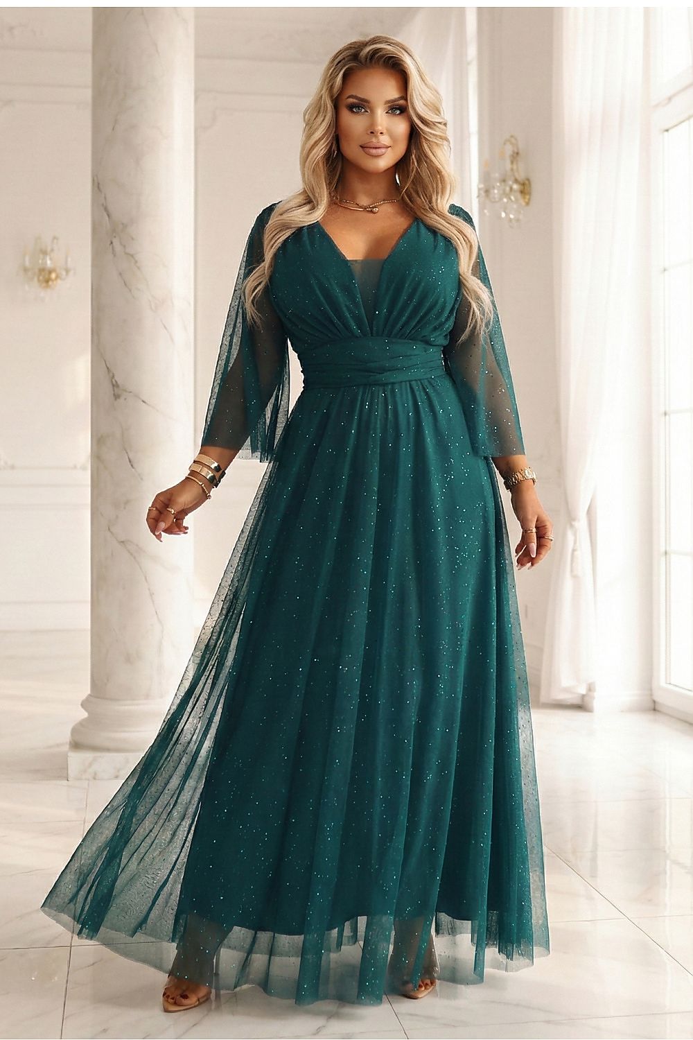 langes kleid model 222458 numoco 