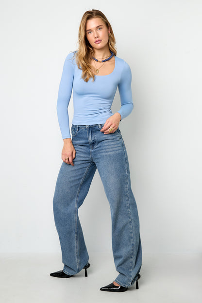 Damen Langarmshirt Nylon | Nylon | Marineblau