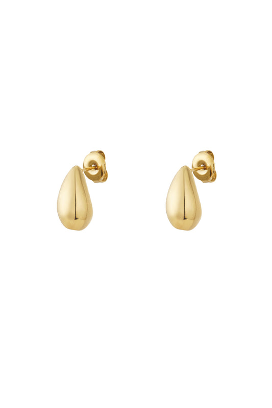 Damen Tropfenohrringe 14K vergoldet | Edelstahl | Gold & Silber