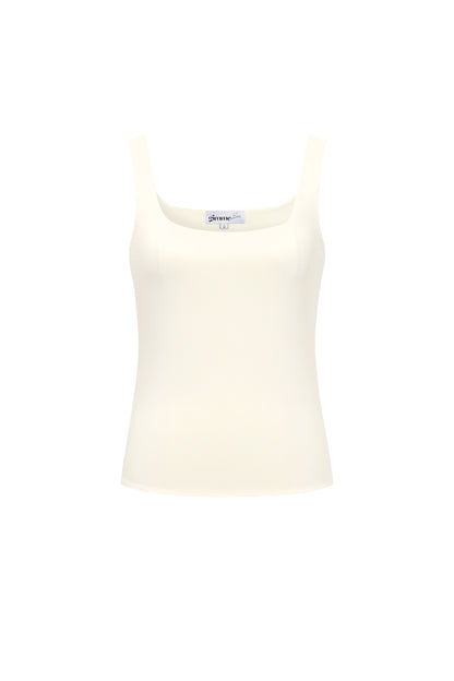 Damen Top Ärmellos Strick | Nylon | Dunkelbraun