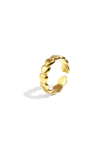 Edelstahl Minimalistische Ringe Herz Casual Täglich Einfache Serie frauen schmuck
